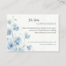 Carte de détails de mariage Something Blue