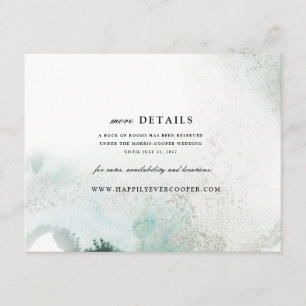 D'accompagnement Carte de détails du Mariage d'aquarelle Ombre VE