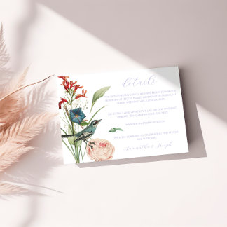 D'accompagnement Carte de détails du Mariage de fleurs vert Sage