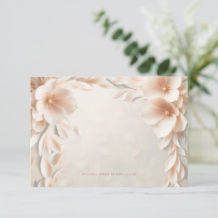 D'accompagnement Carte de détails du mariage floral