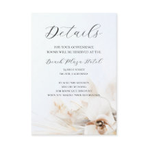 Carte de détails floraux bohème neutre