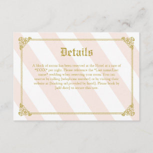 D'accompagnement Carte de détails Pink Fairytale