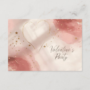 D'accompagnement Carte de détails Saint-Valentin romantique – Rose