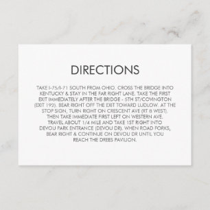 D'accompagnement Carte de direction du Mariage Tangram Heart
