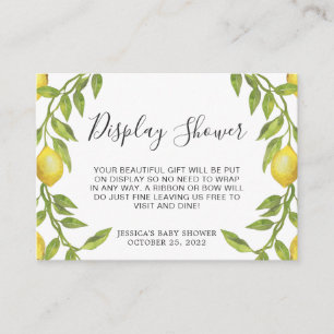 D'accompagnement Carte de douche à écran plat avec citrons doux et