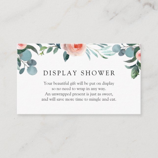 D'accompagnement Carte de douche avec écran à fleurs vertes et rose (Devant)
