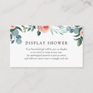 D'accompagnement Carte de douche avec écran à fleurs vertes et rose