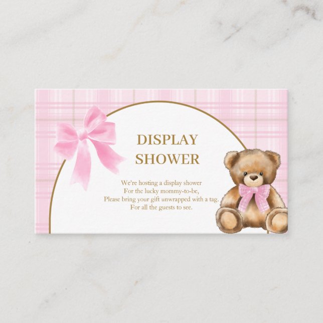 D'accompagnement Carte de douche d'affichage de Teddy Bear Prépa Ro (Devant)