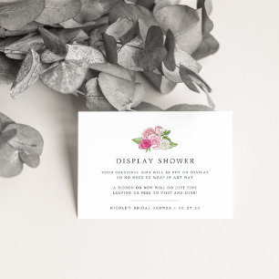 D'accompagnement Carte de douche d'affichage du jardin rosé