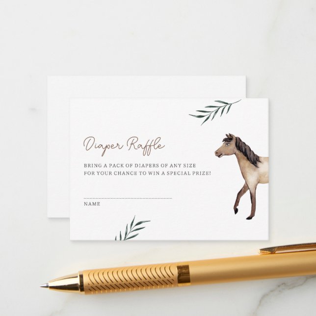 D'accompagnement Carte de fermeture à rabat à Cheval (Devant/Arrière en situation)