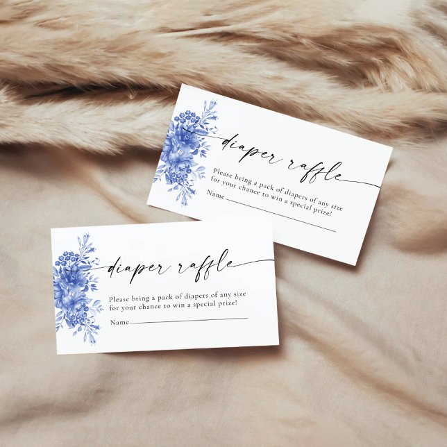 D'accompagnement Carte de fermeture à rabat floral en porcelaine bl (Créateur téléchargé)