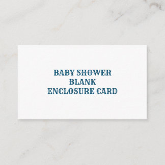 D'accompagnement CARTE DE FERMETURE BLANC baby shower
