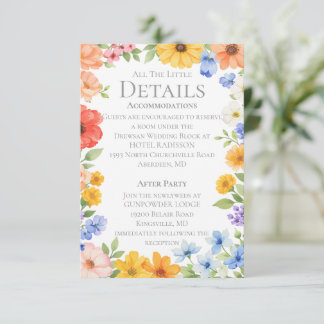 D'accompagnement Carte de Jardin de Fleurs à l'Aquarelle