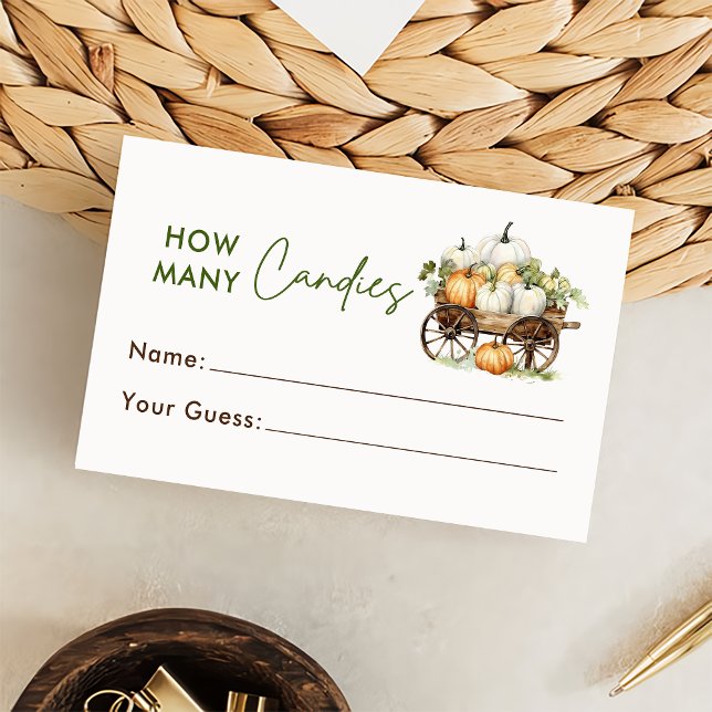 D'accompagnement Carte de jeu de devinette de bonbons de la citroui (Créateur téléchargé)