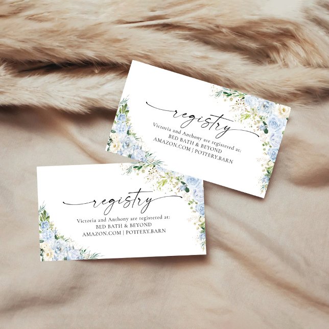 D'accompagnement Carte de l'enceinte de registre bleu clair élégant (Créateur téléchargé)