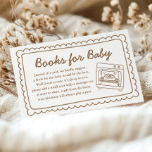 Carte de livres pour bébé pour une douche Bun in t
