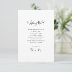 D'accompagnement Carte de Mariage de Wishing simple et élégante