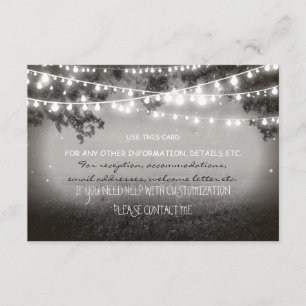 D'accompagnement carte de mariage des lanternes de nuit pour toute