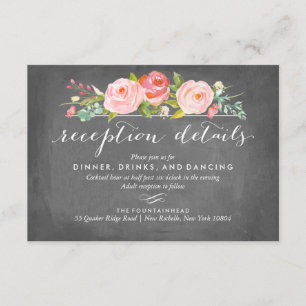 D'accompagnement Carte de mariage pour réception florale de jardin 