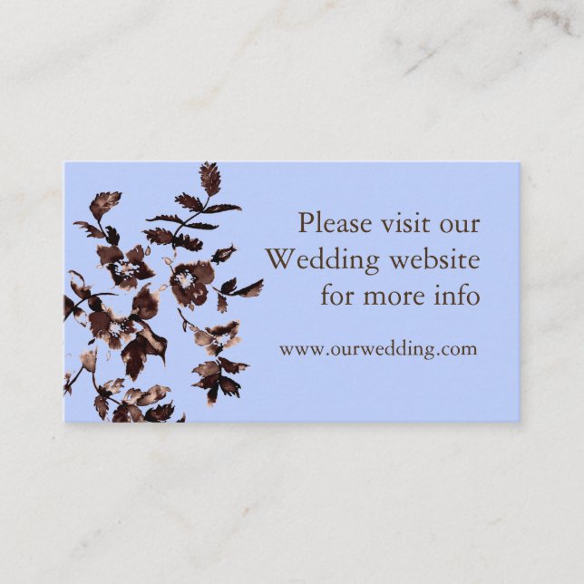 D'accompagnement Carte de mariage rustique rose vintage (Devant)