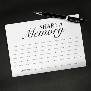 D'accompagnement Carte de Mémoire à Partager pour Cérémonie de Souv