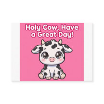 Carte de motivation — Note de boîte à lunch Vache