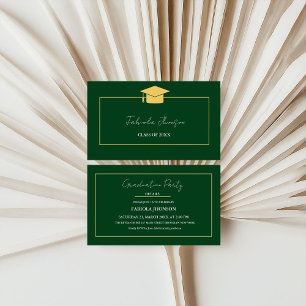 D'accompagnement Carte de nom de diplôme moderne Insertion Gold Fra