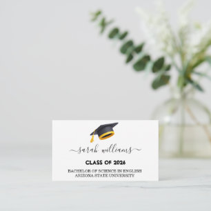 D'accompagnement Carte de nom de remise des diplômes Annonce de la