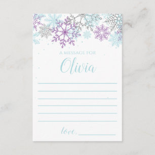 D'accompagnement Carte de note de capsule temporelle Winter Onederl