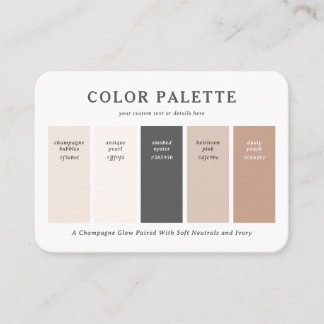 D'accompagnement Carte de Palette de Couleurs de Mariage Rose Chaud