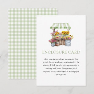 D'accompagnement Carte de pochette Green Gingham Fresh Off The Mark