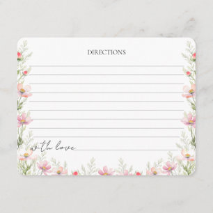 D'accompagnement Carte de pochette Recette mariage aux fleurs sauva