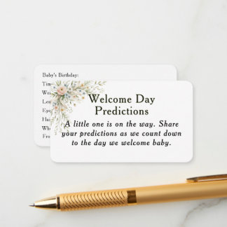 D'accompagnement Carte de prédictions pour bébé Baby in Bloom