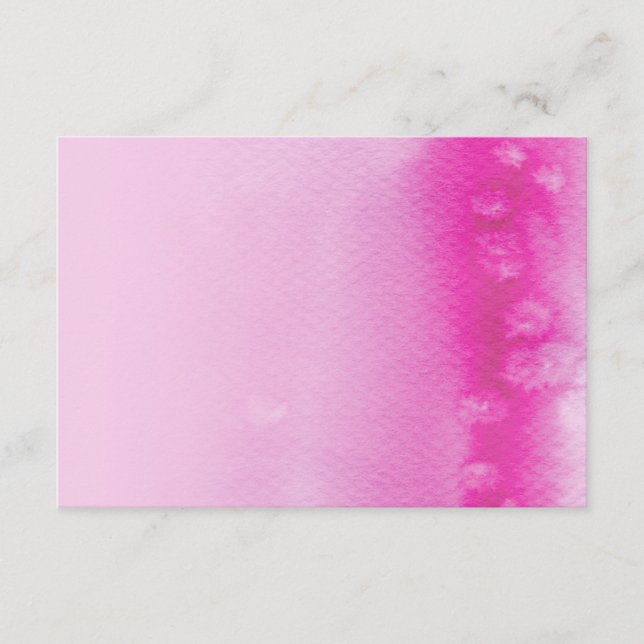 D'accompagnement CARTE DE PRESENT :: aquarelle ombre rose fuchsia (Devant)