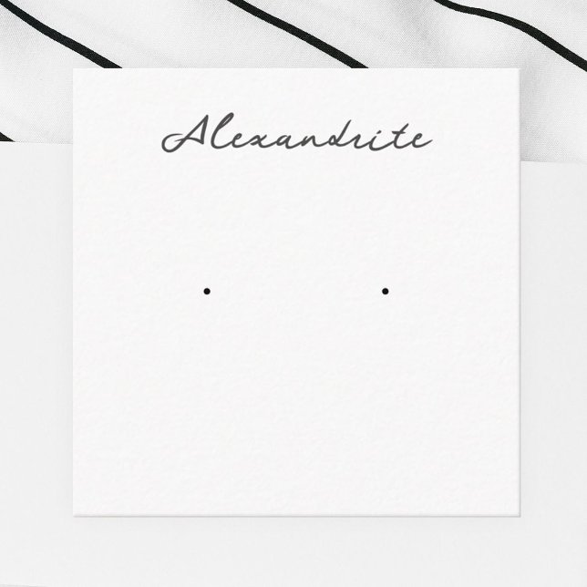 D'accompagnement Carte de présentation de boucles d'oreilles en ale (Créateur téléchargé)