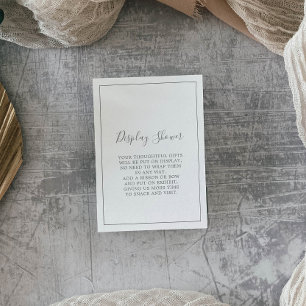 D'accompagnement Carte de Présentation de Salle de Bain Minimaliste