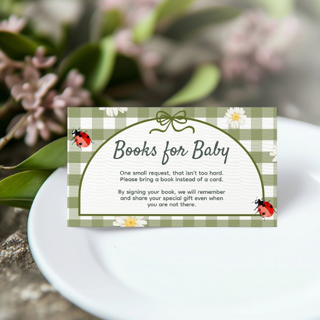 D'accompagnement Carte de présentation Love Bug Books pour bébé (Créateur téléchargé)