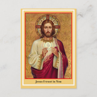 D'accompagnement Carte de prière de communion spirituelle