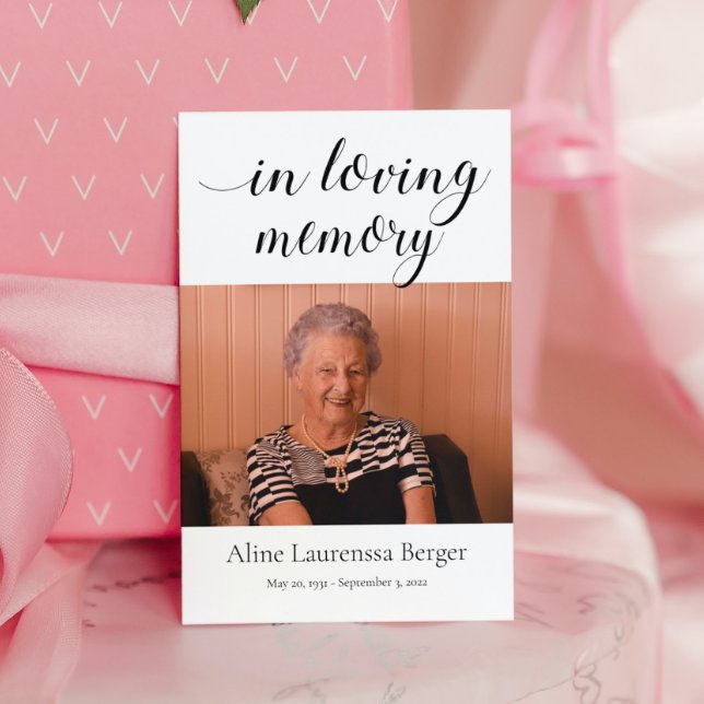 D'accompagnement Carte de prière funéraire en mémoire d'amour avec  (Créateur téléchargé)