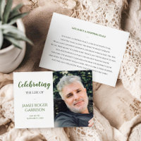 Carte de prière pour la fête verte de la vie avec