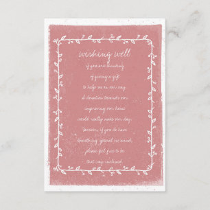 D'accompagnement Carte de puits d'aquarelle romantique