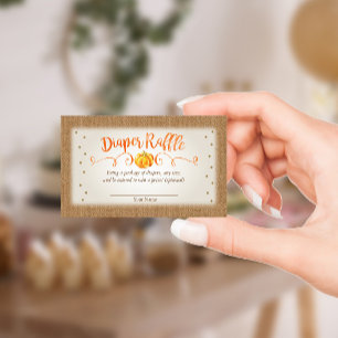 D'accompagnement Carte de rabat Citrouille de Baby shower d'automne