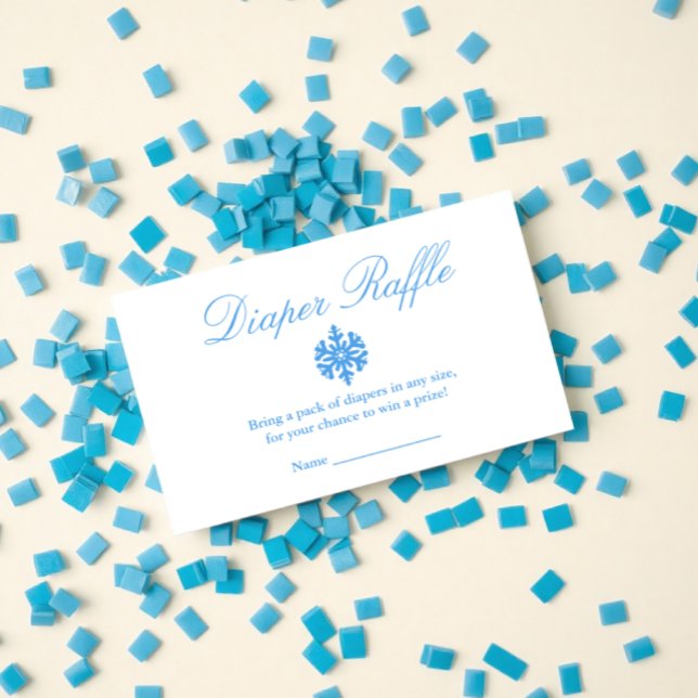 D'accompagnement Carte de rabat de Baby shower de couches de neige  (Créateur téléchargé)