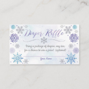 D'accompagnement Carte de rabat de Baby shower de couches de neige