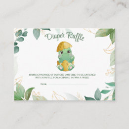 D'accompagnement Carte de rabat Dino Egg Baby shower
