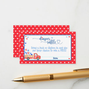 D'accompagnement Carte de rabat du Baby shower de coupe-coeur
