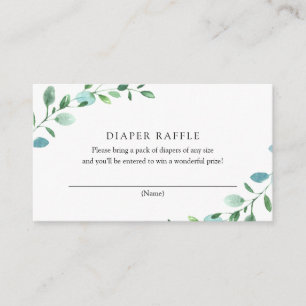 D'accompagnement Carte de rabat Eucalyptus Diaper