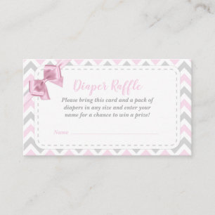 D'accompagnement Carte de rabat pour Baby shower de couche rose fil