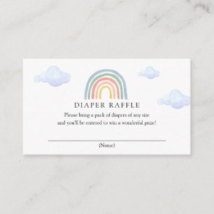 D'accompagnement Carte de rabat Rainbow Diaper