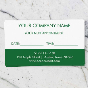 D'accompagnement Carte de rappel de massage